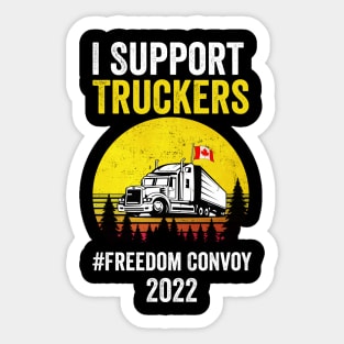 I Support Truckers Freedom Convoy 2022 Sticker